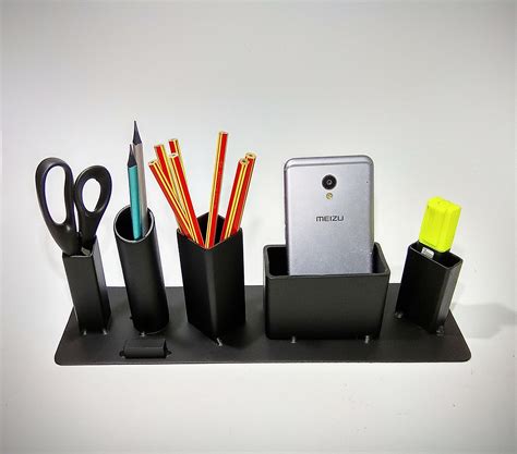 solid metal desk organizer